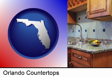 a granite countertop in Orlando, FL